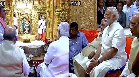 ಗುಜರಾತ್ ನ ಸೋಮನಾಥ್ ದೇಗುಲಕ್ಕೆ ಪ್ರಧಾನಿ ಮೋದಿ ಭೇಟಿ