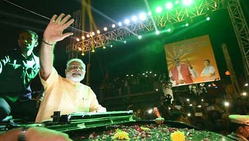 ಮೋದಿ ಸ್ವಾಗತಕ್ಕೆ ಸಾವಿರಾರು ಬೈಕ್ ಗಳು, 75 ಸಾವಿರ ಯುವಕ, ಯುವತಿಯರ ದಂಡು!