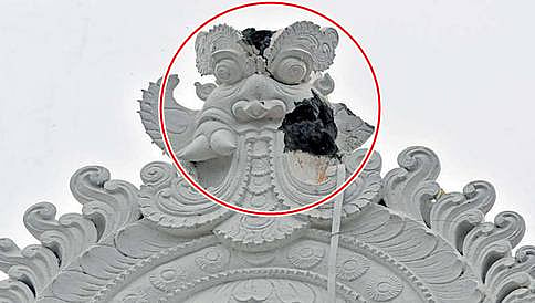 ಕುಕ್ಕೆ ಸುಬ್ರಹ್ಮಣ್ಯ ದೇವಸ್ಥಾನದ ಗೋಪುರಕ್ಕೆ ಸಿಡಿಲು ಬಡಿದು ಸ್ವಲ್ಪ ಹಾನಿ