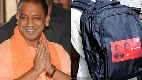ತಾವು ಸಿಎಂ ಆದರೂ ಅಖಿಲೇಶ್ ಯಾದವ್ ಚಿತ್ರವಿರುವ ಶಾಲಾ ಬ್ಯಾಗ್ ವಿತರಿಸಿದ ಯೋಗಿ ಆದಿತ್ಯಾನಾಥ್!