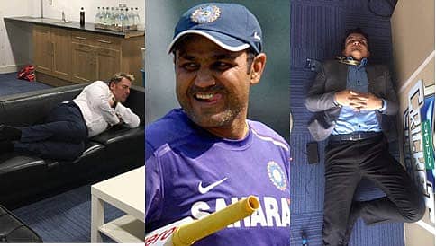 "ಕನಸಿನ ಬೆನ್ನು ಹತ್ತಿ": ನಿದ್ರಿಸುತ್ತಿದ್ದ ಗಂಗೂಲಿ, ವಾರ್ನ್ ಕಾಲೆಳೆದ ವೀರೂ!
