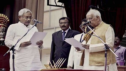 ಬಿಹಾರ ಮುಖ್ಯಮಂತ್ರಿಯಾಗಿ ನಿತೀಶ್ ಪ್ರಮಾಣ ವಚನ ಸ್ವೀಕಾರ