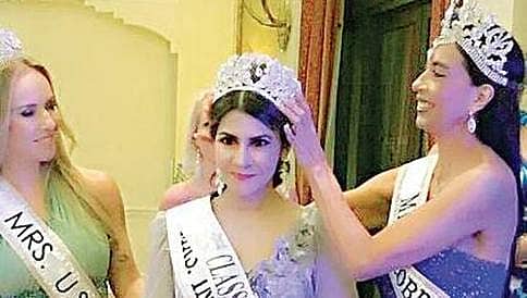 ಮಿಸಸ್ ಗ್ಲೋಬ್-2017 ಕಿರೀಟ ತೊಟ್ಟ ಬೆಂಗಳೂರಿನ ವೀಣಾ ಜೈನ್