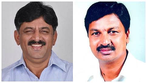 ಡಿ.ಕೆ ಶಿವಕುಮಾರ್, ರಮೇಶ್ ಜಾರಕಿಹೊಳಿ ರಾಜಿನಾಮೆಗೆ ಆಗ್ರಹಿಸಿ ಬಿಜೆಪಿ ಪ್ರತಿಭಟನೆ