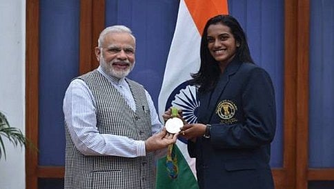 ದೇಶದ ಅಭಿವೃದ್ಧಿಗೆ ಶ್ರಮಿಸುತ್ತಿರುವ ಮೋದಿಗೆ ನನ್ನ ಗೆಲುವು ಸಮರ್ಪಣೆ: ಪಿವಿ ಸಿಂಧು