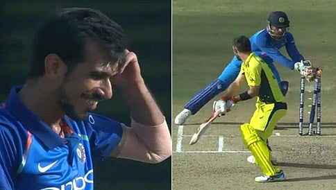 ಆಸ್ಟ್ರೇಲಿಯಾದ ಮ್ಯಾಕ್ಸ್ವೆಲ್ರನ್ನು ಸತತ 3 ಬಾರಿ ಖೆಡ್ಡಾಗೆ ಬೀಳಿಸಿದ ಚಹಾಲ್