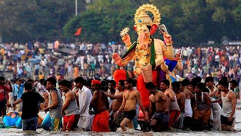 ಗಣಪತಿ ವಿಸರ್ಜನೆ: ಮುಂಬೈನಲ್ಲಿ ಹೆಚ್ಚಿದ ಭದ್ರತೆ, 40,000 ಪೊಲೀಸರ ನಿಯೋಜನೆ, 5000 ಸಿಸಿಟಿವಿ, ಡ್ರೋನ್'ಗಳ ಕಣ್ಗಾವಲು