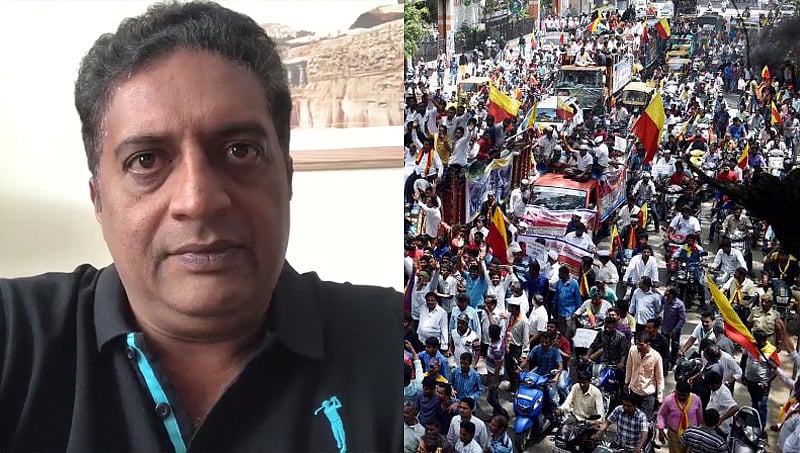 ಕಳಸಾ ಬಂಡೂರಿ ಕನ್ನಡಿಗರ ಮೂಲಭೂತ ಹಕ್ಕು, ನಮ್ಮ ಹಕ್ಕಿಗಾಗಿ ಹೋರಾಡೋಣ: ನಟ ಪ್ರಕಾಶ್ ರೈ