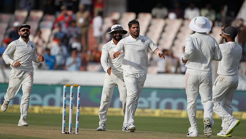 ಹೈದರಾಬಾದ್ ಟೆಸ್ಟ್ ಮೊದಲ ಇನ್ನಿಂಗ್ಸ್: 311ಕ್ಕೆ ವಿಂಡೀಸ್ ಆಲೌಟ್, ಉಮೇಶ್ ಯಾದವ್ ಗೆ 6 ವಿಕೆಟ್!
