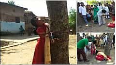 ಪಂಚಾಯಿತಿ ಶಿಕ್ಷೆ : ಬೇರೆ ಜಾತಿ ಹುಡುಗನ ಜೊತೆ ಓಡಿ ಹೋಗಿದ್ದ ಯುವತಿಗೆ ಮರಕ್ಕೆ ಕಟ್ಟಿ ಥಳಿತ !