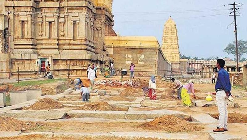 ವಿರೂಪಾಕ್ಷ ಬಜಾರ್ ಮರುನಿರ್ಮಾಣಕ್ಕೆ ಕೈಜೋಡಿಸಿದ ಎಎಸ್ಐ, ಐಐಎಸ್'ಸಿ