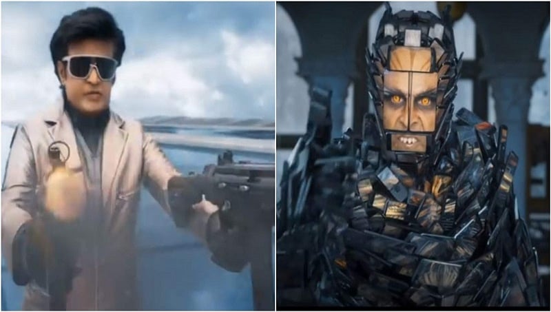 2.0' ಟ್ರೇಲರ್: ಚಿಟ್ಟಿ ಆಗಿ ಮೋಡಿ ಮಾಡುತ್ತಿರುವ ರಜನಿ, ಹೊಸ ಹವಾ ಎಬ್ಬಿಸಿದ ಅಕ್ಷಯ್ ಕುಮಾರ್
