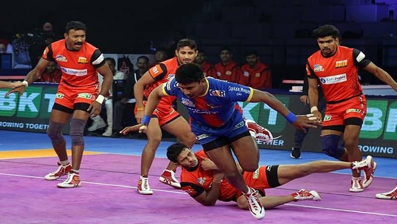 ಪ್ರೊ ಕಬಡ್ಡಿ 2018: ಯುಪಿ ಯೋಧಾ ಪಡೆಯನ್ನು ಬಗ್ಗುಬಡಿದ ಬೆಂಗಳೂರು ಬುಲ್ಸ್, ಸತತ 4ನೇ ಗೆಲುವು!