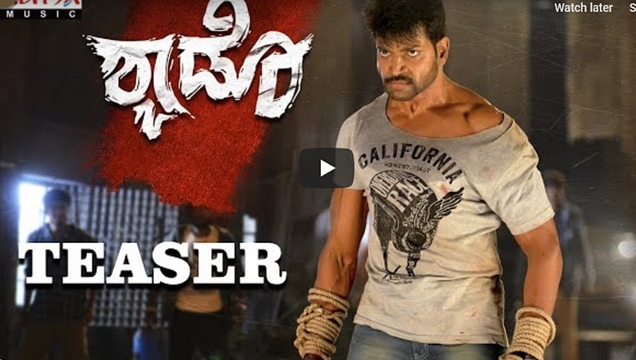 ವಿನೋದ್ ಪ್ರಭಾಕರ್ ಅಬ್ಬರದ 'ಶ್ಯಾಡೊ' ಚಿತ್ರದ ಟೀಸರ್