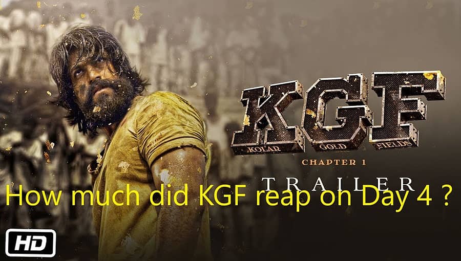 ಕೆಜಿಎಫ್ ಭರ್ಜರಿ ಕಲೆಕ್ಷನ್: 4ನೇ ದಿನಕ್ಕೆ 75 ಕೋಟಿ, ಕನ್ನಡದ ಮಟ್ಟಿಗೆ ಹೊಸ ದಾಖಲೆ!