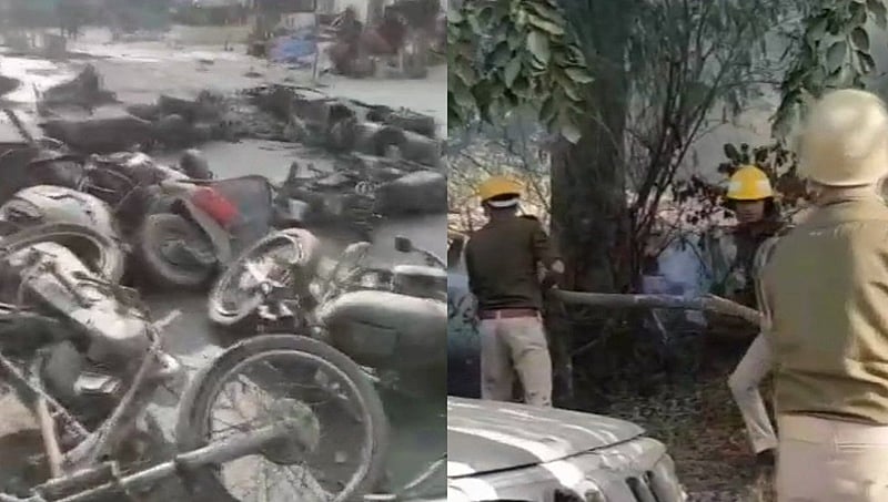 ಉತ್ತರ ಪ್ರದೇಶ: ಹಿಂಸಾಚಾರಕ್ಕೆ ತಿರುಗಿದ ಪ್ರತಿಭಟನೆ, ಪೊಲೀಸ್ ಅಧಿಕಾರಿ ಸಾವು