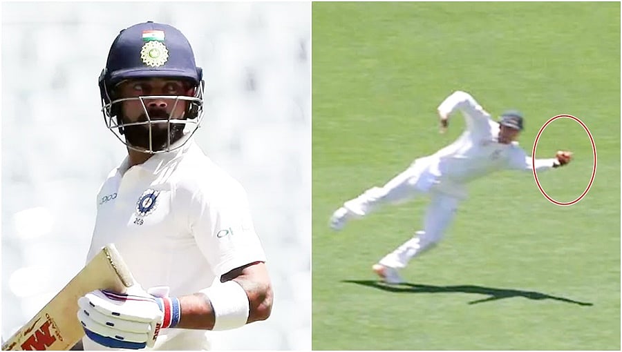 ಖವಾಜ ಅದ್ಭುತ ಕ್ಯಾಚ್ ಕಂಡು ಬೆಪ್ಪಾದ ವಿರಾಟ್ ಕೊಹ್ಲಿ, ವಿಡಿಯೋ ವೈರಲ್!