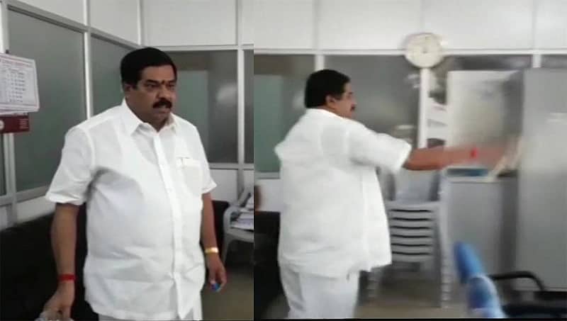 ಬೆಂಗಳೂರು: ಬಿಬಿಎಂಪಿ ಕಚೇರಿಗೆ ನುಗ್ಗಿ ಪೆಟ್ರೋಲ್ ಎರಚಿ, ಧಮ್ಕಿ ಹಾಕಿದ 'ಕೈ' ಮುಖಂಡ