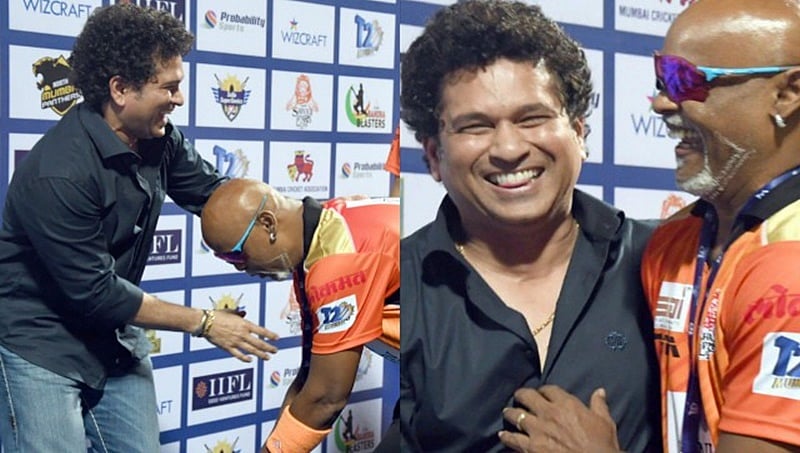 ಕ್ರಿಕೆಟ್ ದೇವರು ಸಚಿನ್ ಕಾಲಿಗೆ ಬಿದ್ದ ವಿನೋದ್ ಕಾಂಬ್ಳಿ!