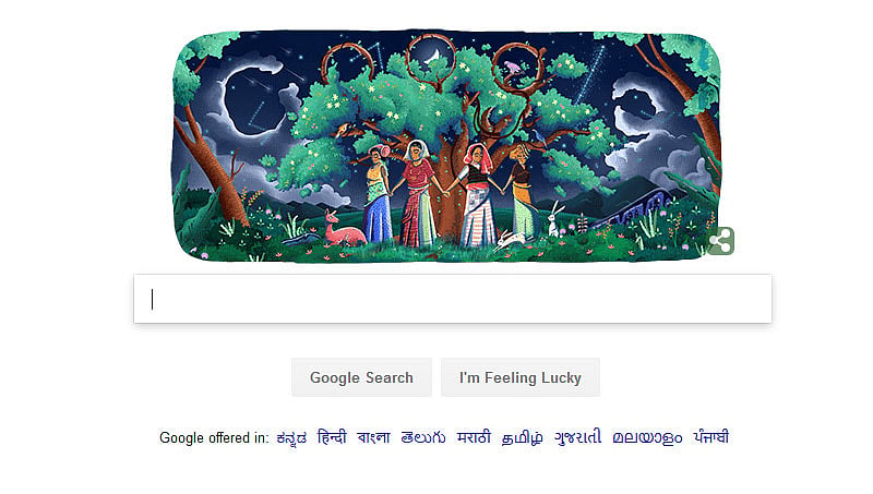 ಚಿಪ್ಕೋ ಚಳುವಳಿಯ 45ನೇ ವಾಷಿಕೋತ್ಸವಕ್ಕೆ ಗೂಗಲ್ ಡೂಡಲ್ ಗೌರವ