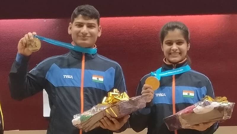 ವಿಶ್ವಕಪ್ ಶೂಟಿಂಗ್: ಮಿಶ್ರ ಡಬಲ್ಸ್ ನಲ್ಲಿ ಎರಡನೇ ಚಿನ್ನದ ಪದಕ ಗೆದ್ದುಕೊಂಡ ಮನು ಭಾಕರ್