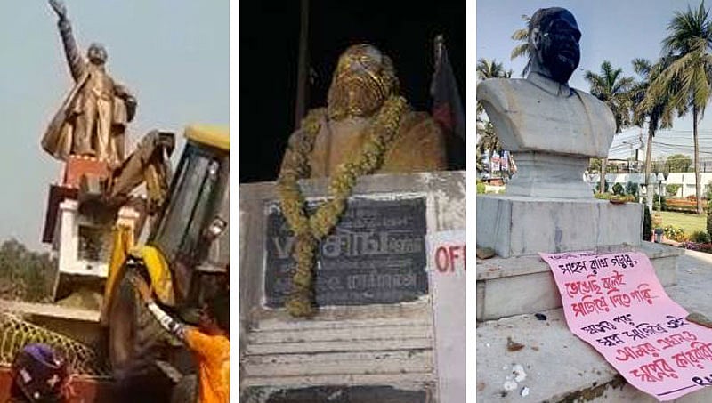 ಲೆನಿನ್, ಪೆರಿಯಾರ್ ಬಳಿಕ ಶ್ಯಾಮ್ ಪ್ರಸಾದ್ ಮುಖರ್ಜಿ ಪ್ರತಿಮೆಗೆ ಹಾನಿ: ಪ್ರಧಾನಿ ಮೋದಿ ತೀವ್ರ ಖಂಡನೆ