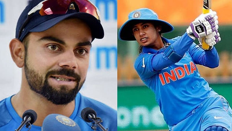 ವಿರಾಟ್ ಕೊಹ್ಲಿ, ಮಿಥಾಲಿ ರಾಜ್ಗೆ ವಿಸ್ಡನ್ ವರ್ಷದ ಕ್ರಿಕೆಟಿಗ ಗೌರವ