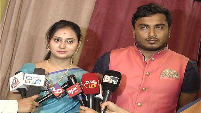 ಪತಿ ಜಗದೀಶ್ ಮತ್ತು ಮಾವನೊಂದಿಗೆ ನಟಿ ಅಮೂಲ್ಯ ಜೆಡಿಎಸ್ ಗೆ ಸೇರ್ಪಡೆ