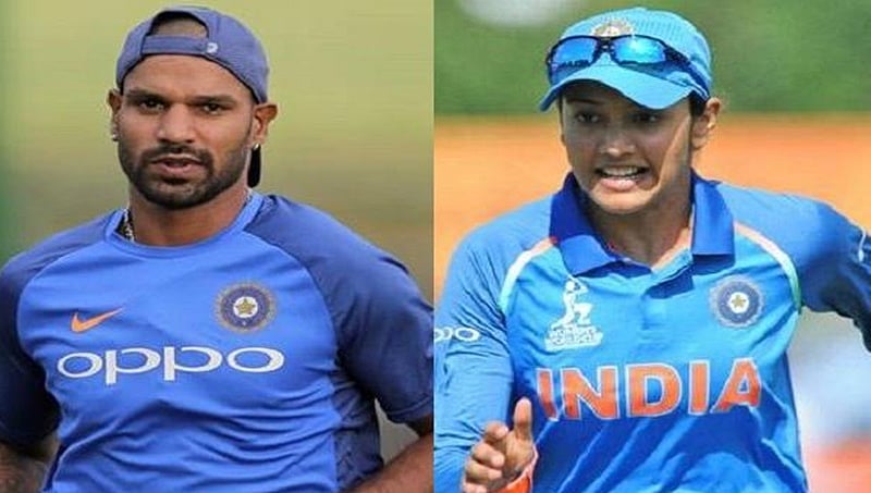 ಶಿಖರ್ ಧವನ್, ಸ್ಮೃತಿ ಮಂದಾನಾ ಹೆಸರು ಅರ್ಜುನ ಪ್ರಶಸ್ತಿಗೆ ಶಿಫಾರಸು
