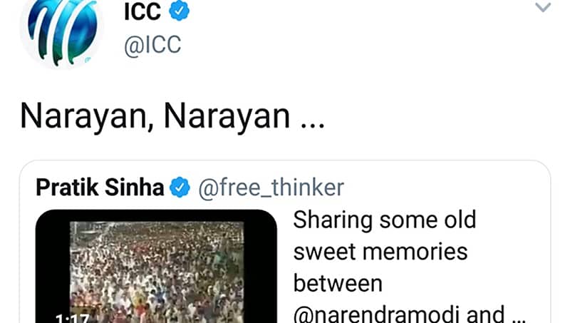 ಪ್ರಧಾನಿ ಮೋದಿ-ಅಸಾರಾಂ ವಿಡಿಯೋ ಟ್ವೀಟ್ ಮಾಡಿ ಅಪಹಾಸ್ಯಕ್ಕೀಡಾದ ಐಸಿಸಿ