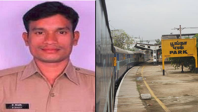 ಚಲಿಸುತ್ತಿದ್ದ ರೈಲಿನಿಂದ ಹಾರಿ, ಅತ್ಯಾಚಾರದಿಂದ ಮಹಿಳೆಯ ರಕ್ಷಿಸಿದ ತಮಿಳುನಾಡು ರೈಲ್ವೇ ಪೊಲೀಸ್