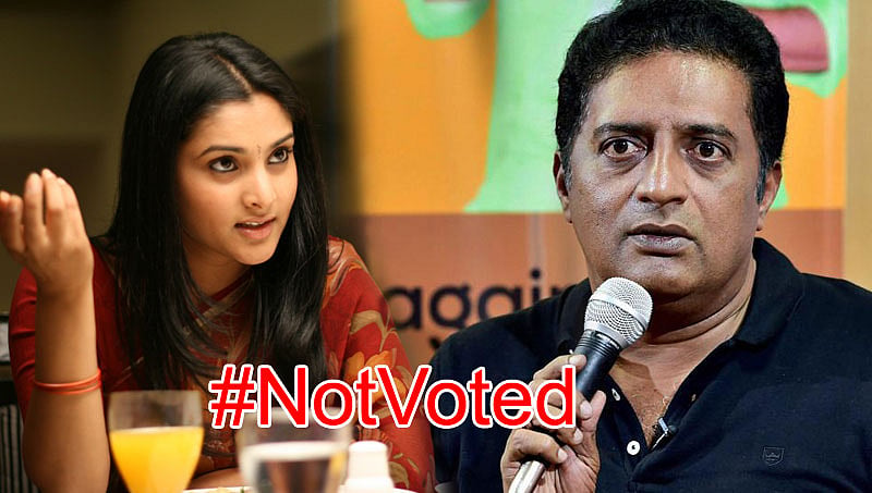 ಮತದಾನ ಮಾಡದ ರಮ್ಯಾ, ಪ್ರಕಾಶ್ ರೈ? ಕಿಡಿಕಾರಿದ ಟ್ವೀಟಿಗರು; ಹ್ಯಾಶ್ ಟ್ಯಾಗ್ ವೈರಲ್