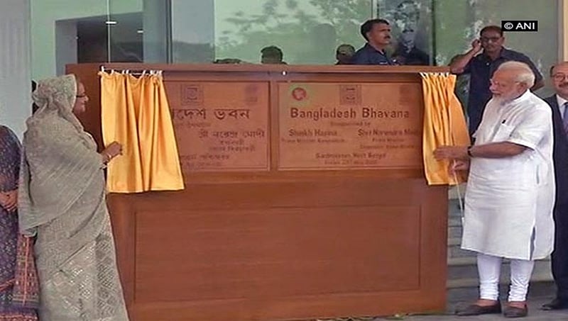 ಬಾಂಗ್ಲಾದೇಶ ಭವನ ಉದ್ಘಾಟಿಸಿದ ಪ್ರಧಾನಿ ಮೋದಿ , ಶೇಕ್ ಹಸೀನಾ