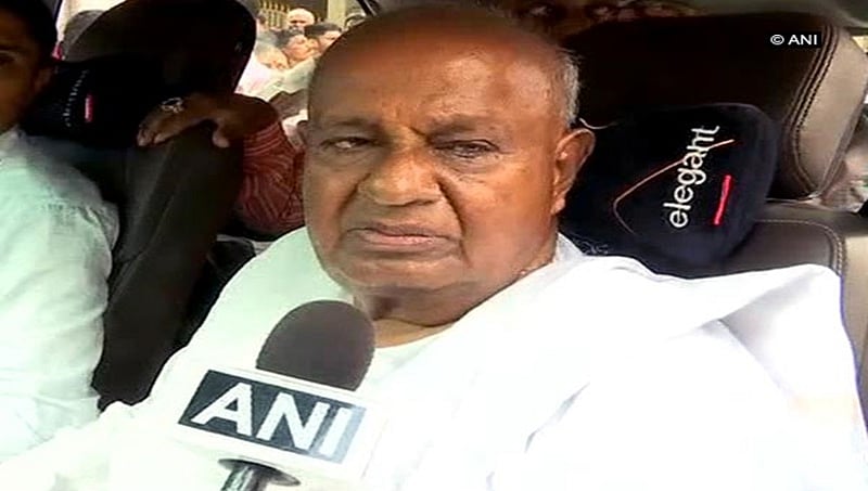 ಜೆಡಿಎಸ್-ಕಾಂಗ್ರೆಸ್ ಮೈತ್ರಿ ಕೇವಲ ವಿಧಾನಸೌಧದಲ್ಲಿ ಮಾತ್ರ: ಎಚ್.ಡಿ.ದೇವೇಗೌಡ