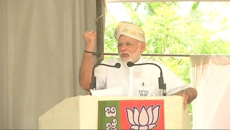 ಕರ್ನಾಟಕದ ಜನತೆ ಉರಿ ಬಿಸಿಲನ್ನಾದರೂ ಸಹಿಸಿಕೊಳ್ಳುತ್ತಾರೆ ಆದರೆ ಕಾಂಗ್ರೆಸ್ ನ್ನು ಸಹಿಸುವುದಿಲ್ಲ: ಮೋದಿ