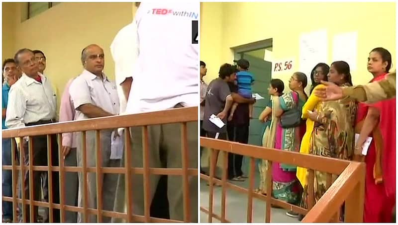 'ಅನುಕಂಪ ವರ್ಸಸ್ ಮೈತ್ರಿ ಸಾಮರ್ಥ್ಯ': 'ಜಯ'ನಗರದಲ್ಲಿ ಮತದಾನ ಆರಂಭ