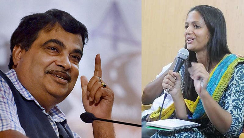 ಜೆಎನ್ ಯು ವಿದ್ಯಾರ್ಥಿ ಉಮರ್ ಖಲೀದ್ ಬಗ್ಗೆ ಆಲೋಚಿಸಿ: ನಿತಿನ್ ಗಡ್ಕರಿಗೆ ಶೆಹ್ಲಾ ರಷೀದ್ ತಿರುಗೇಟು