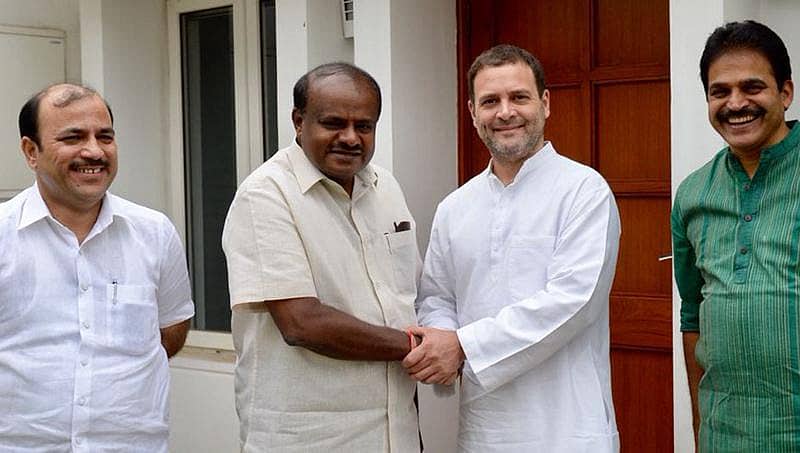 ರಾಹುಲ್ ಗಾಂಧಿ ಭೇಟಿಯಾದ ಸಿಎಂ ಕುಮಾರಸ್ವಾಮಿ: ಹಲವು ವಿಚಾರಗಳ ಬಗ್ಗೆ ಚರ್ಚೆ
