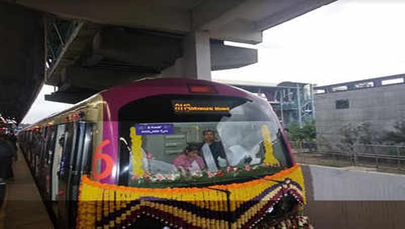ನಮ್ಮ ಮೆಟ್ರೋ ಪ್ರಯಾಣಿಕರಿಗೆ ಸಿಹಿ ಸುದ್ದಿ: ನೇರಳೆ ಮಾರ್ಗದಲ್ಲಿ 6 ಬೋಗಿಗಳ ರೈಲಿಗೆ ಚಾಲನೆ