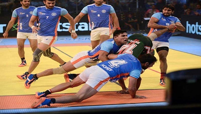 ಕಬ್ಬಡಿ ಮಾಸ್ಟರ್ಸ್ ಲೀಗ್: ಪಾಕಿಸ್ತಾನವನ್ನು ಧೂಳಿಪಟ ಮಾಡಿದ ಭಾರತ