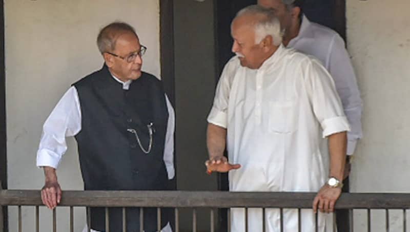 ಆರ್‏ಎಸ್ಎಸ್ 'ಸಂಗ'ದಲ್ಲಿ ಇಡೀ ದಿನ ಕಳೆದ ಪ್ರಣಬ್ ಮುಖರ್ಜಿ