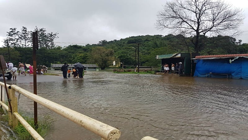ಕೊಡಗಿನಲ್ಲಿ ಭಾರೀ ಮಳೆ : ಭಾಗಮಂಡಲ, ತಲಕಾವೇರಿ ಜಲಾವೃತ