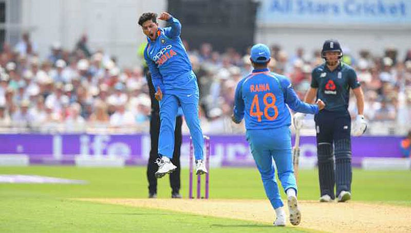 ಕುಲದೀಪ್ ಮಾರಕ ಬೌಲಿಂಗ್; 268 ರನ್ ಗಳಿಗೆ ಇಂಗ್ಲೆಂಡ್ ಕಟ್ಟಿ ಹಾಕಿದ ಟೀಂ ಇಂಡಿಯಾ
