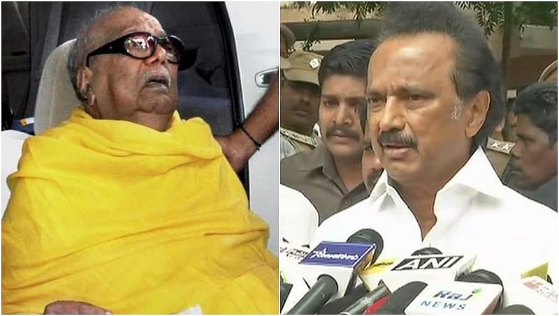 ಡಿಎಂಕೆ ಮುಖ್ಯಸ್ಥ ಕರುಣಾನಿಧಿ ಆರೋಗ್ಯದಲ್ಲಿ ಚೇತರಿಕೆ, ವದಂತಿಗೆ ಕಿವಿಗೊಡಬೇಡಿ: ಸ್ಟಾಲಿನ್