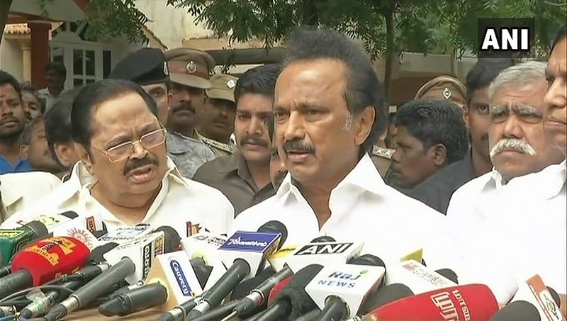 ಕರುಣಾನಿಧಿ ಆರೋಗ್ಯದಲ್ಲಿ ಚೇತರಿಕೆ - ಸ್ಟಾಲಿನ್