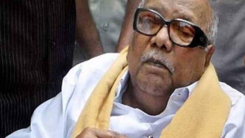 ಡಿಎಂಕೆ ನಾಯಕ ಎಂ.ಕರುಣಾನಿಧಿ ಆರೋಗ್ಯದಲ್ಲಿ ಏರುಪೇರು: ಕಾವೇರಿ ಆಸ್ಪತ್ರೆಗೆ ದಾಖಲು