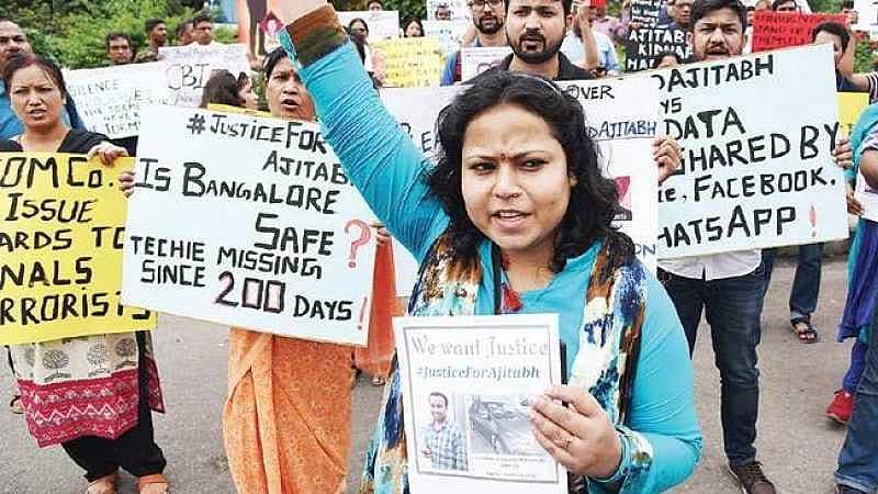 ಟೆಕ್ಕಿ ಅಜಿತಾಭ್ ನಿಗೂಢ ನಾಪತ್ತೆ ಪ್ರಕರಣ: ಸಿಬಿಐ ತನಿಖೆಗೆ ವಹಿಸಲು ಕುಟುಂಬಸ್ಥರು, ಸ್ನೇಹಿತರ ಆಗ್ರಹ