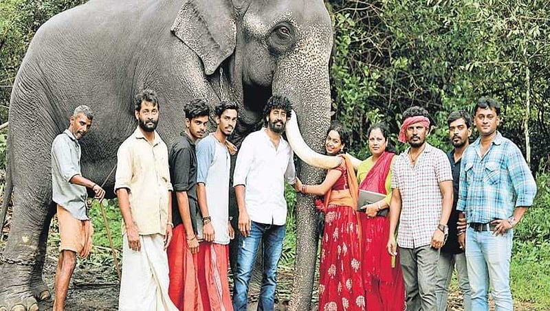 ಕೇರಳದಲ್ಲಿ ಆನೆ ಜೊತೆಗೆ ಫೋಟೋ ಶೂಟ್ ಮಾಡಿದ 'ಭರಣಿ' ಚಿತ್ರತಂಡ