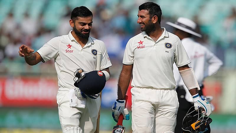 ವಿರಾಟ್-ಚೇತೇಶ್ವರ ಪೂಜಾರ ಅದ್ಭುತ ಆಟ: ಇಂಗ್ಲೆಂಡ್ ಗೆ 521 ರನ್ ಗುರಿ; 2 ನೇ ಇನ್ನಿಂಗ್ಸ್ ನಲ್ಲಿ 23 ರನ್ ಗಳಿಸಿದ ಆತಿಥೇಯ ತಂಡ