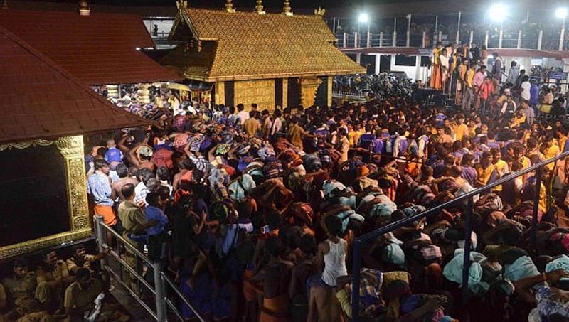 ಶಬರಿಮಲೆ ದರ್ಶನಕ್ಕೆ ಆಗಮಿಸದಂತೆ ಅಯ್ಯಪ್ಪ ಭಕ್ತರಿಗೆ ಮನವಿ